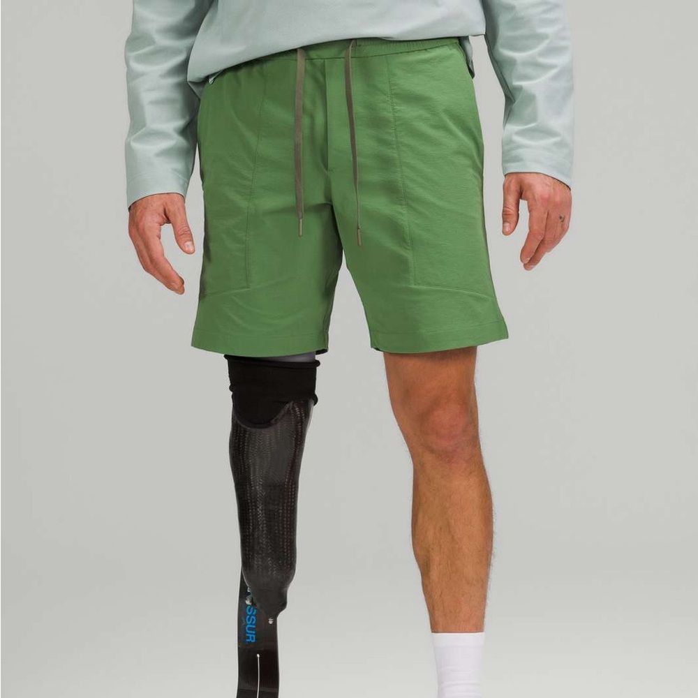 Lululemon Bowline Drawstring Shorts Cedar Green 8” Men’s